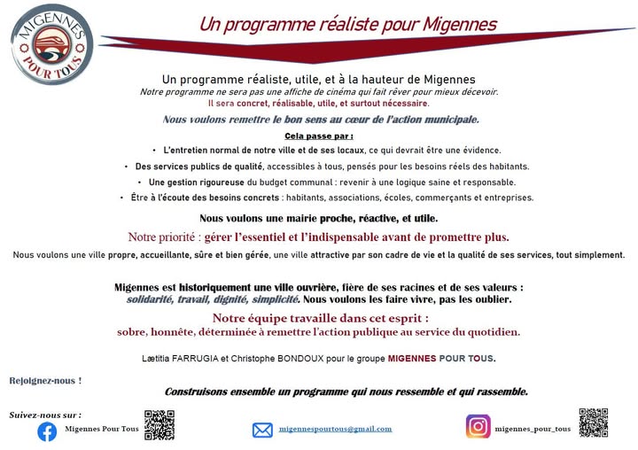 Merci pour votre accueil !