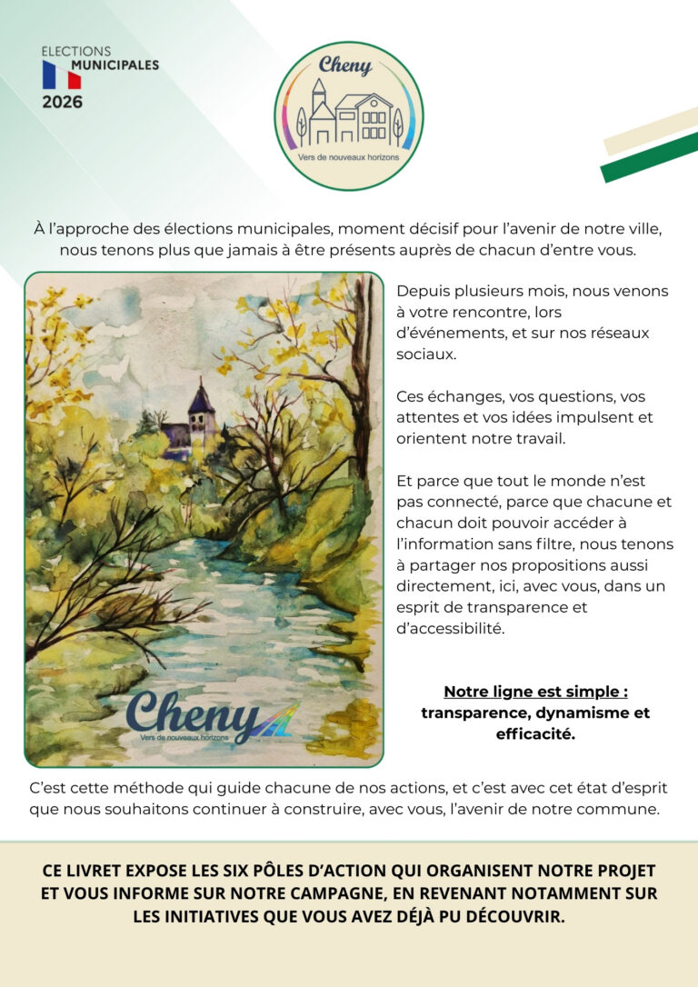 [Facebook] Cheny – Vers de Nouveaux Horizons