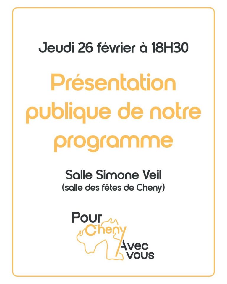 [Facebook] Pour Cheny, Avec Vous