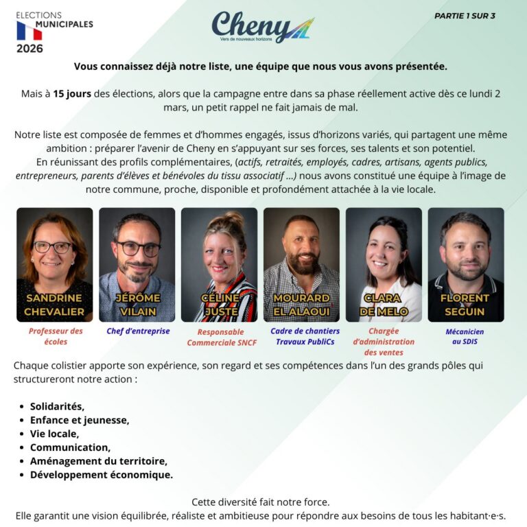 [Facebook] Cheny – Vers de Nouveaux Horizons