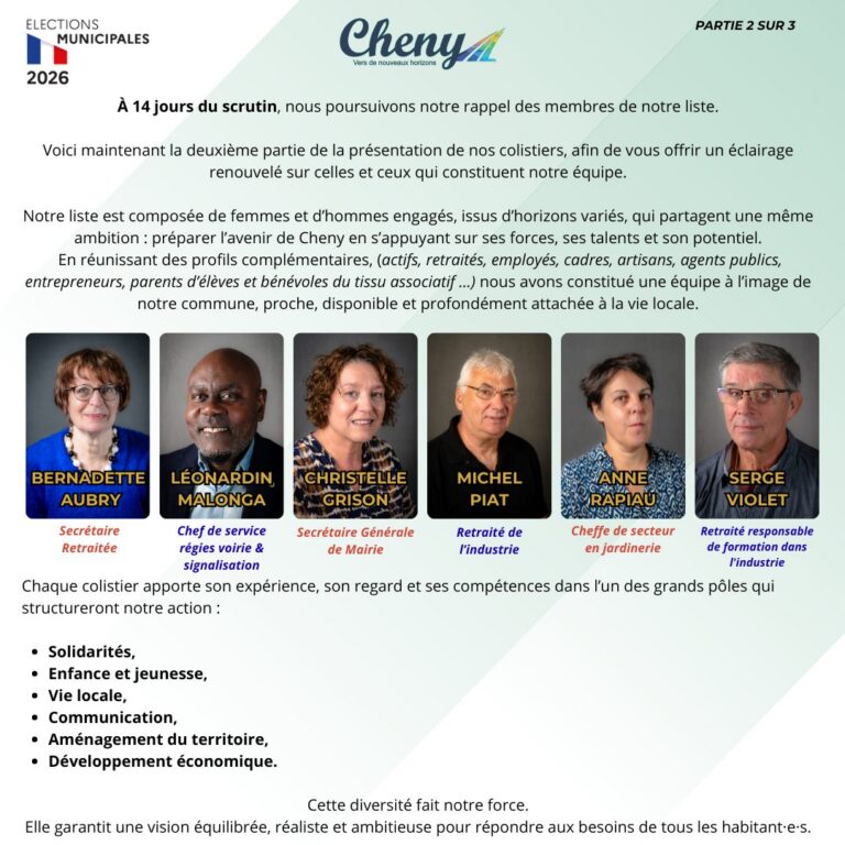 [Facebook] Cheny – Vers de Nouveaux Horizons