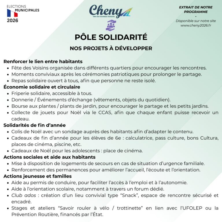 [Facebook] Cheny – Vers de Nouveaux Horizons