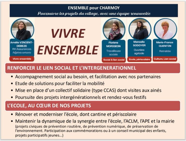 [Facebook] Charmoy – Ensemble pour Charmoy